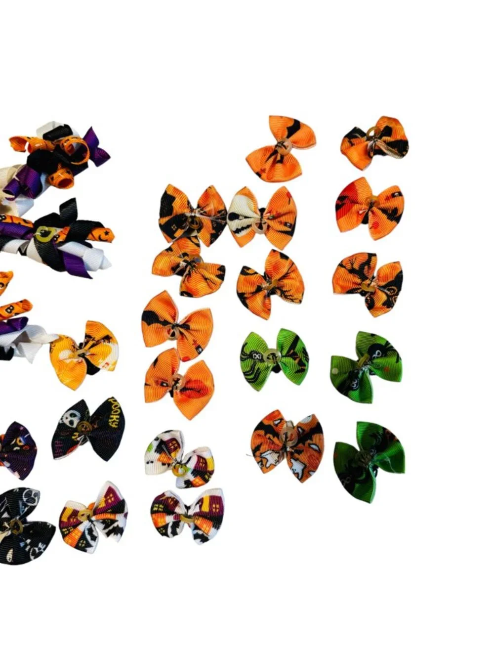 25 pc adorable Halloween bows and hair accessories